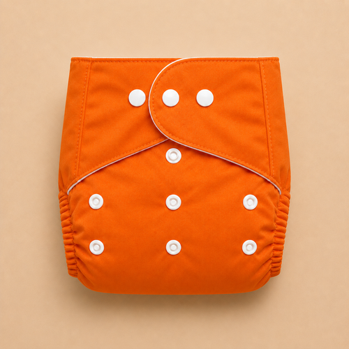 Reuseable Diaper - Solid - Orange