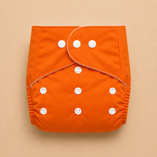Reuseable Diaper - Solid - Orange