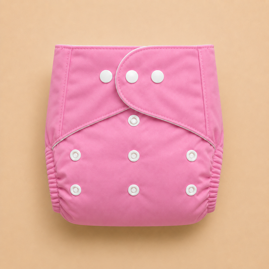 Reuseable Diaper - Solid - Pink
