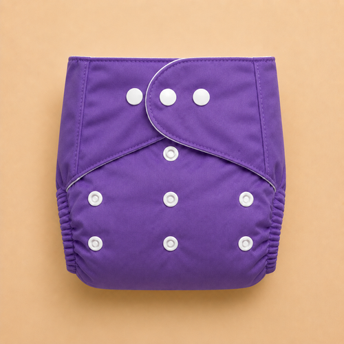 Reuseable Diaper - Solid - Purple