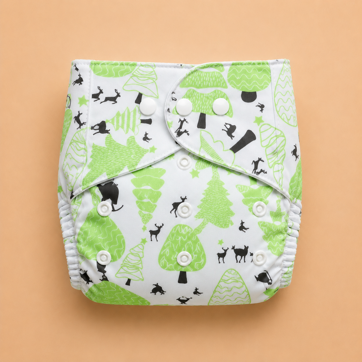 Reuseable Diaper - Printed - Forest Friends