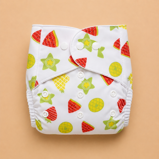 Reuseable Diaper - Printed - Fruit Fiesta