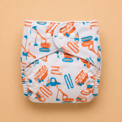 Reuseable Diaper - Printed - Littler Builder