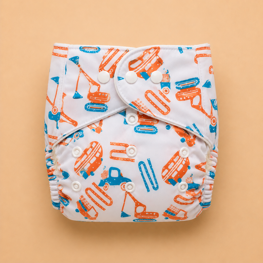 Reuseable Diaper - Printed - Littler Builder
